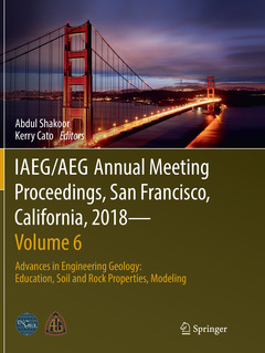 Couverture de l’ouvrage IAEG/AEG Annual Meeting Proceedings, San Francisco, California, 2018—Volume 6