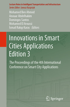 Couverture de l’ouvrage Innovations in Smart Cities Applications Edition 3