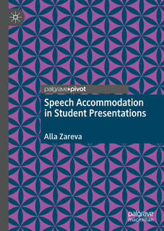 Couverture de l’ouvrage Speech Accommodation in Student Presentations