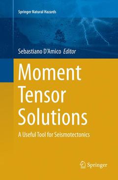 Couverture de l’ouvrage Moment Tensor Solutions