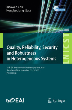 Couverture de l’ouvrage Quality, Reliability, Security and Robustness in Heterogeneous Systems
