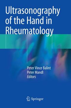 Couverture de l’ouvrage Ultrasonography of the Hand in Rheumatology