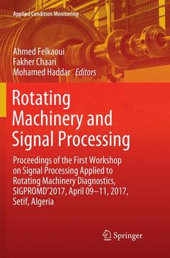 Couverture de l’ouvrage Rotating Machinery and Signal Processing