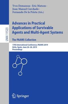 Couverture de l’ouvrage Advances in Practical Applications of Survivable Agents and Multi-Agent Systems: The PAAMS Collection