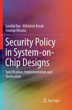 Couverture de l’ouvrage Security Policy in System-on-Chip Designs