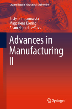 Couverture de l’ouvrage Advances in Manufacturing II 
