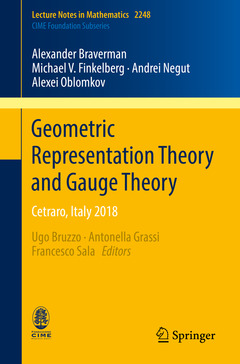 Couverture de l’ouvrage Geometric Representation Theory and Gauge Theory