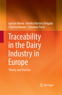 Couverture de l’ouvrage Traceability in the Dairy Industry in Europe