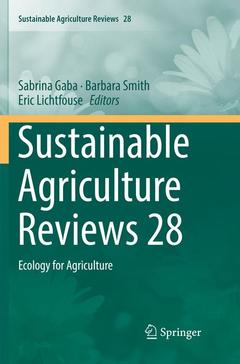 Cover of the book Sustainable Agriculture Reviews 28