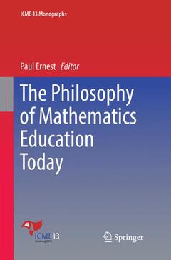 Cover of the book The Philosophy of Mathematics Education Today