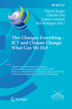 Couverture de l’ouvrage This Changes Everything - ICT and Climate Change: What Can We Do?