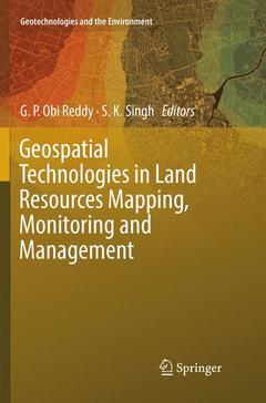 Couverture de l’ouvrage Geospatial Technologies in Land Resources Mapping, Monitoring and Management