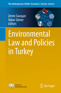 Couverture de l’ouvrage Environmental Law and Policies in Turkey