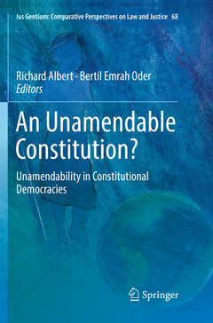 Cover of the book An Unamendable Constitution?