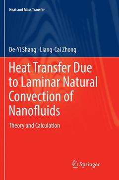 Couverture de l’ouvrage Heat Transfer Due to Laminar Natural Convection of Nanofluids