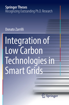 Couverture de l’ouvrage Integration of Low Carbon Technologies in Smart Grids