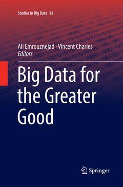 Couverture de l’ouvrage Big Data for the Greater Good