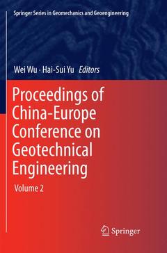Cover of the book Proceedings of China-Europe Conference on Geotechnical Engineering