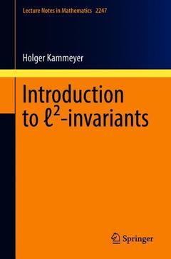 Couverture de l’ouvrage Introduction to ℓ²-invariants