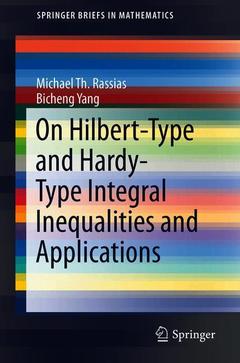 Couverture de l’ouvrage On Hilbert-Type and Hardy-Type Integral Inequalities and Applications