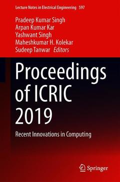 Couverture de l’ouvrage Proceedings of ICRIC 2019 