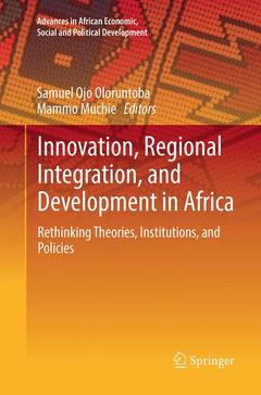 Couverture de l’ouvrage Innovation, Regional Integration, and Development in Africa 