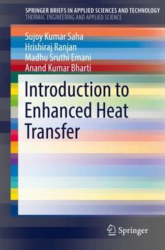Couverture de l’ouvrage Introduction to Enhanced Heat Transfer