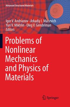 Couverture de l’ouvrage Problems of Nonlinear Mechanics and Physics of Materials