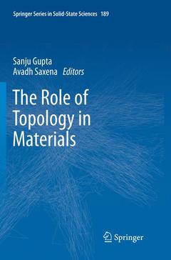 Couverture de l’ouvrage The Role of Topology in Materials