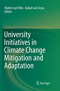 Couverture de l’ouvrage University Initiatives in Climate Change Mitigation and Adaptation