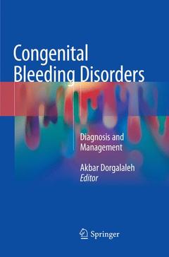 Couverture de l’ouvrage Congenital Bleeding Disorders