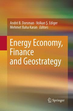 Couverture de l’ouvrage Energy Economy, Finance and Geostrategy