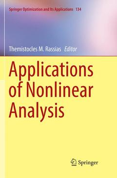 Couverture de l’ouvrage Applications of Nonlinear Analysis 