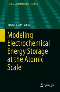 Couverture de l’ouvrage Modeling Electrochemical Energy Storage at the Atomic Scale