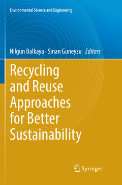 Cover of the book Recycling and Reuse Approaches for Better Sustainability
