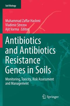 Couverture de l’ouvrage Antibiotics and Antibiotics Resistance Genes in Soils
