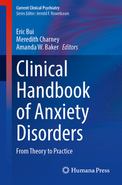 Couverture de l’ouvrage Clinical Handbook of Anxiety Disorders