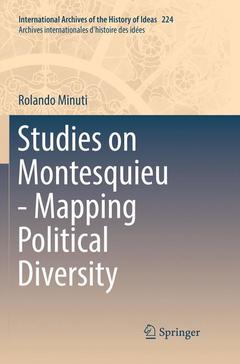 Couverture de l’ouvrage Studies on Montesquieu - Mapping Political Diversity