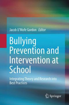 Couverture de l’ouvrage Bullying Prevention and Intervention at School