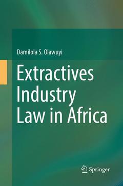 Couverture de l’ouvrage Extractives Industry Law in Africa