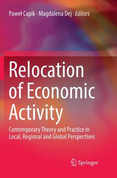 Couverture de l’ouvrage Relocation of Economic Activity