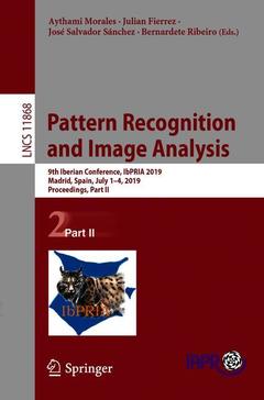 Cover of the book Pattern Recognition and Image Analysis