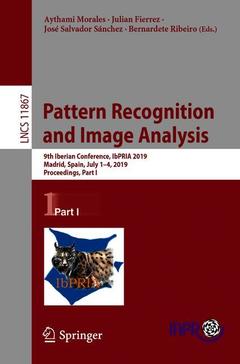 Couverture de l’ouvrage Pattern Recognition and Image Analysis