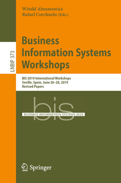 Couverture de l’ouvrage Business Information Systems Workshops