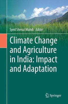 Couverture de l’ouvrage Climate Change and Agriculture in India: Impact and Adaptation