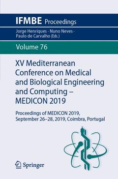 Cover of the book XV Mediterranean Conference on Medical and Biological Engineering and Computing - MEDICON 2019