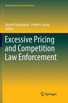 Couverture de l’ouvrage Excessive Pricing and Competition Law Enforcement