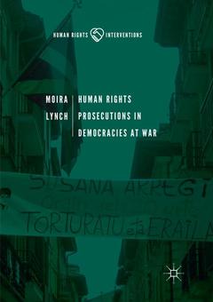 Couverture de l’ouvrage Human Rights Prosecutions in Democracies at War