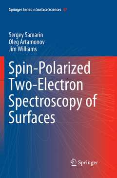 Couverture de l’ouvrage Spin-Polarized Two-Electron Spectroscopy of Surfaces