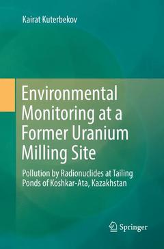 Couverture de l’ouvrage Environmental Monitoring at a Former Uranium Milling Site